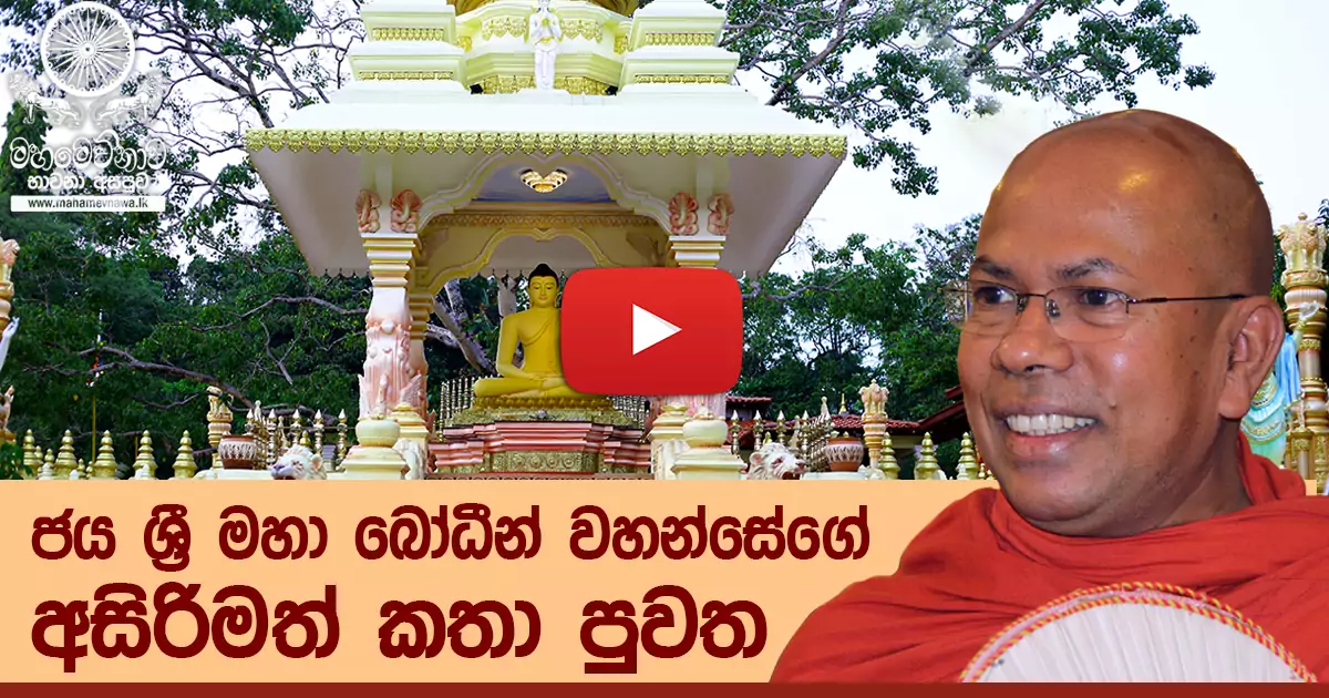 ජය ශ්‍රී මහා බෝධීන් වහන්සේගේ අසිරිමත් කතා පුවත